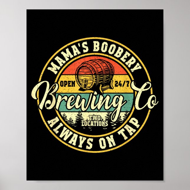 Mama Ery Breastfeeding Brewery New Mom Brewing Co  Poster (Framsidan)