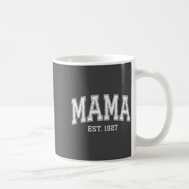 Mama Est 1927 Mom D Mothers Day Ized  Kaffemugg (Höger)