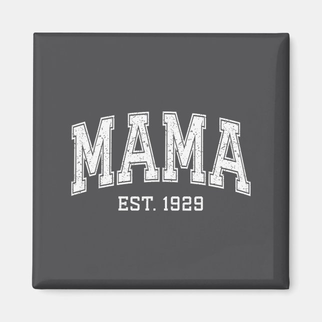 Mama Est 1929 Mom D Mothers Day Ized  Magnet (Framsidan)