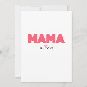 MAMA EST. 2025 – Anpassade presenter till mammor Julkort