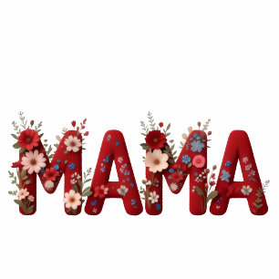 Mama Faux Yarn Print Hoodie – mysig och stilren pr T Shirt