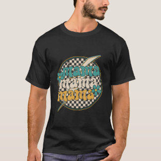 Mama Floral Checked Happy Mother'S Day T Shirt