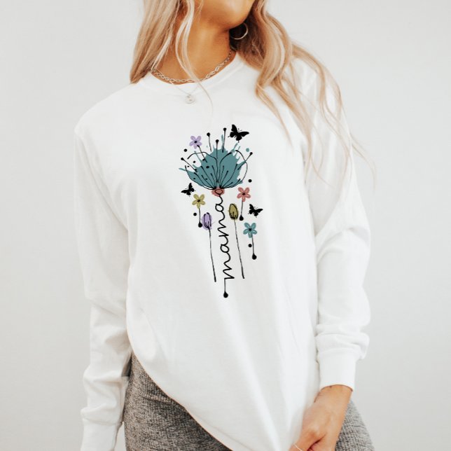 Mama Flower Sweater T Shirt (Titelbild)