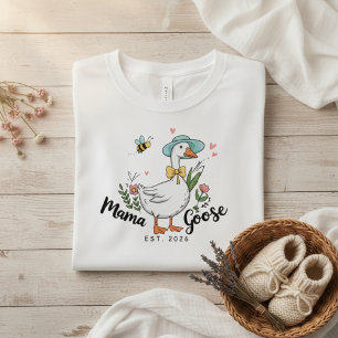 Mama Gåsen Est Söt Feminim Estetik T Shirt