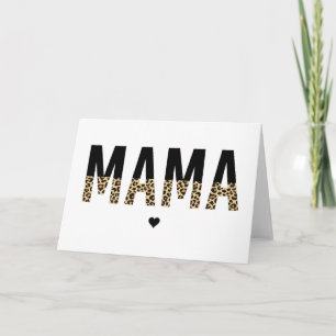 Mama Gepard tryck typografi presenter till mamma Kort