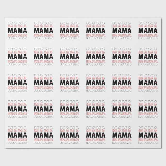 MAMA Gift Wrapping Paper Presentpapper (Platt)