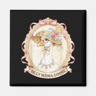Mama Goose Vintage för barn flicka kvinnor mamma m Magnet
