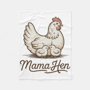 Mama Höna Rolig Kyckling Mamma Tröja Kvinnor Mors  Fleecefilt