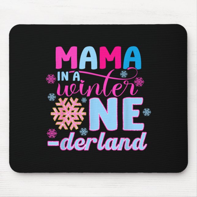 Mama In A Winter Onederland Bday Girl Sweet Snowfl Musmatta (Framsidan)