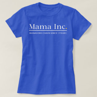 Mama Inc. Hantera kaos Anpassat år Deep Royal T Shirt