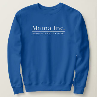 Mama Inc. Hantera kaos Anpassat år Djup Royal T Shirt