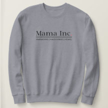 Mama Inc. Hantera kaos Anpassat år Kvinnor Grå