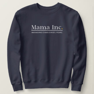 Mama Inc. Hantera kaos Anpassat år Navyblå T Shirt