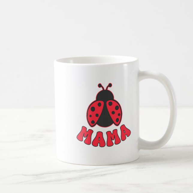 Mama Ladybug First Birthday Girl Family Matching P Kaffemugg (Höger)