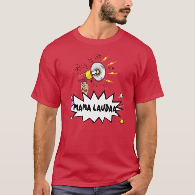 Mama Lauda Mallorca partyflicka T Shirt (Framsida)