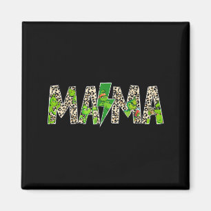 Mama Leopard Retro Mamma Barnsköterska Mormor Mors Magnet