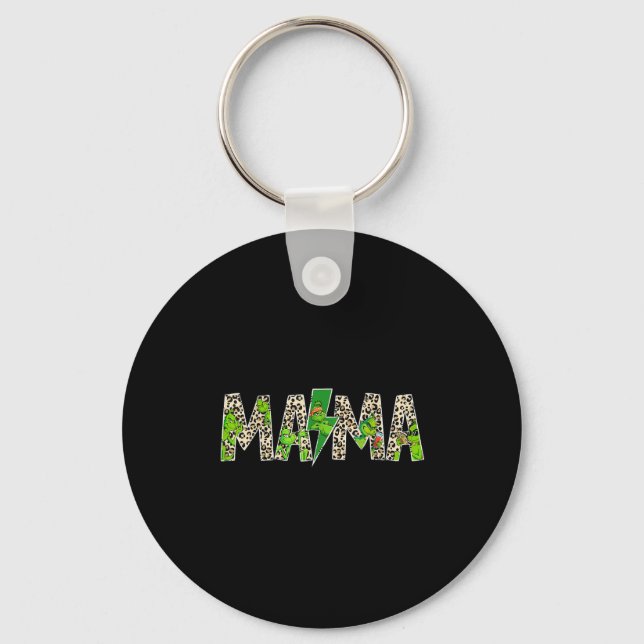 Mama Leopard Retro Mom Nanny Grandma Mother's Day  Nyckelring (Framsida)