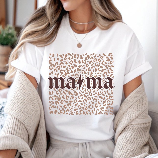 Mama Lighting Leopard T Shirt (Skapare uppladdad)