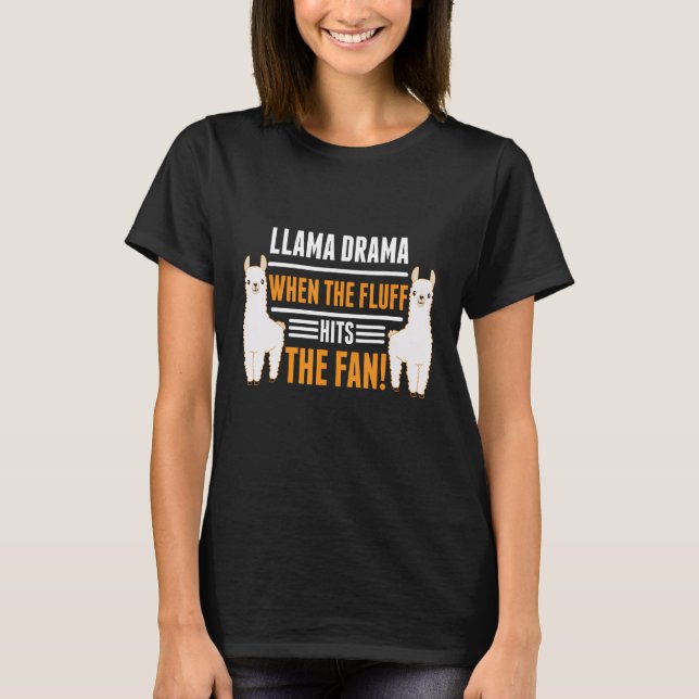 Mama llama Alpaca   Farmer Girl Animal Mom T Shirt (Framsida)