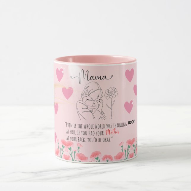 Mama Love Mugg – Värmande mor och bebis  (Center)