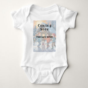 Mama Mamma Söt Graviditet Annonsering T Shirt
