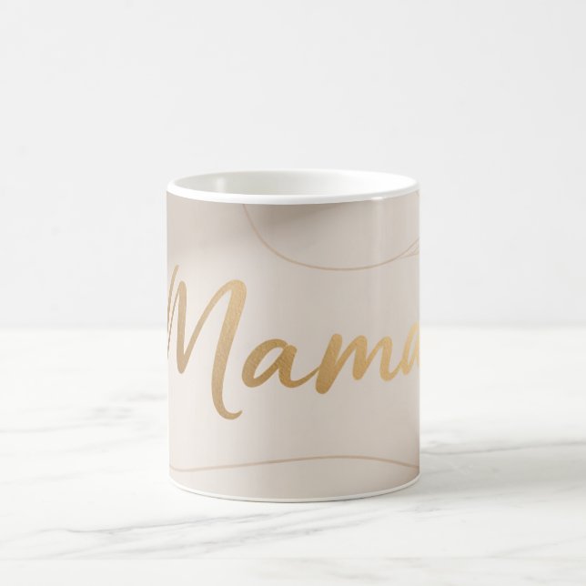 Mama Minimal Lyx Script Design Kaffemugg (Center)