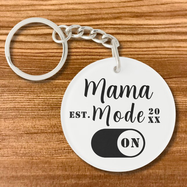 Mama Mode ON Keepsake, Est Year Custom Mom  (Skapare uppladdad)