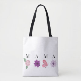 MAMA Mother’s Day Gift with Butterflies and Flower Tygkasse