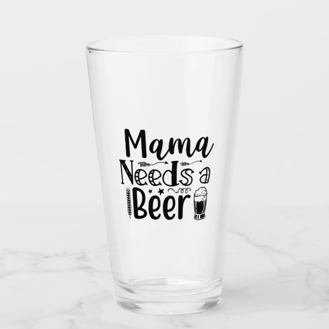 Mama Needs a Beer! Glaskopp (Framsida)