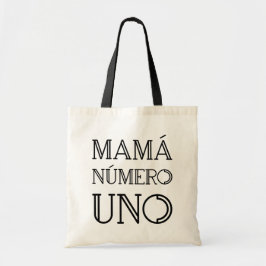 Mamá Número Uno Modern Geometric Font 2-sidig Tygkasse