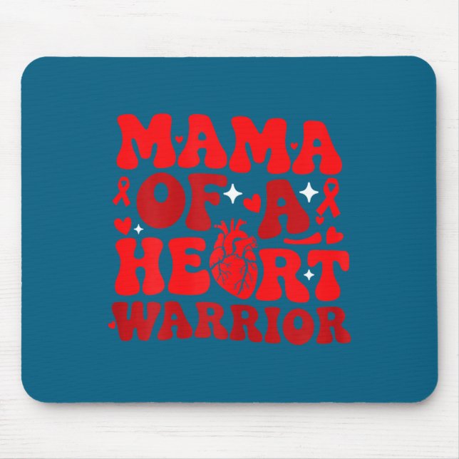 Mama Of A Heart Warrior Chd Awareness Heart Diseas Musmatta (Framsidan)