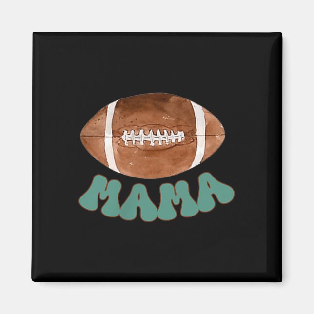 Mama Of The 1 Year Old Football Birthday Boy Famil Magnet (Framsidan)