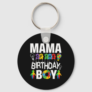 Mama Of The Birthday Boy Autism Mom  Nyckelring