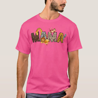 Mama ofhe Wild One Zoo Birthday Safari Jungle Fami T Shirt