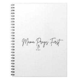 Mama Prays First Kristet mammabok Anteckningsbok