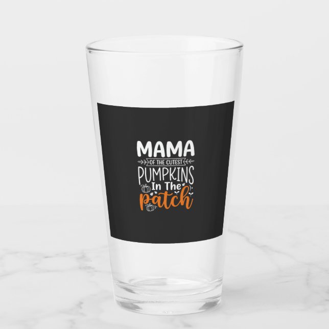 Mama Pumpkins Patch Halloween-design_1 Glaskopp (Framsida)