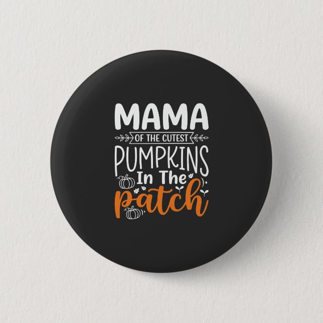 Mama Pumpkins Patch Halloween-design_1 Knapp (Framsida)