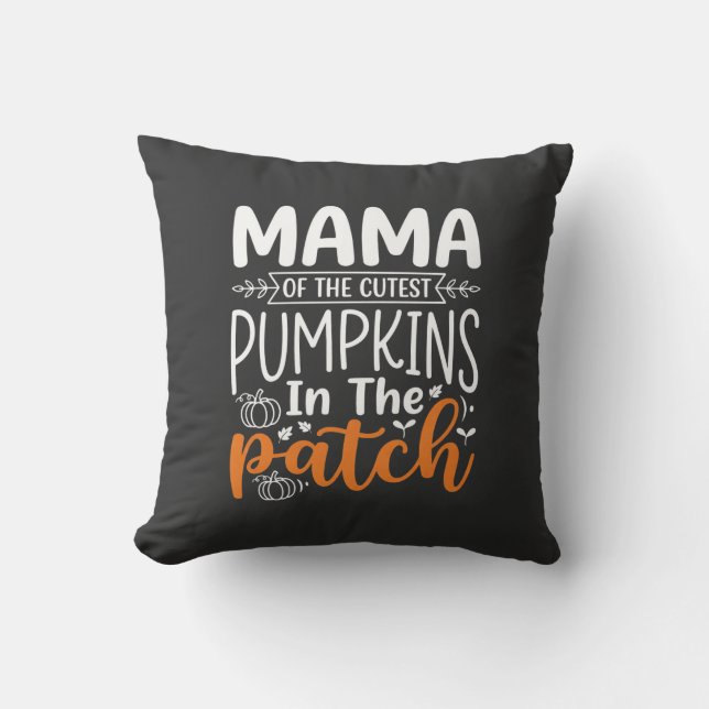 Mama Pumpkins Patch Halloween-design_1 Kudde (Framsida)