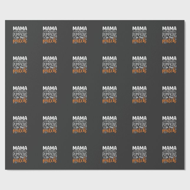 Mama Pumpkins Patch Halloween-design_1 Presentpapper (Platt)