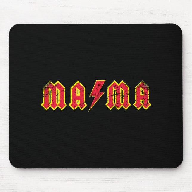 Mama Rocks Rock And Roll Mother's Day New Moms Dis Musmatta (Framsidan)