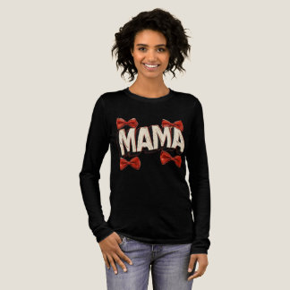 Mama Strong: T-shirt med djärvt hjärta och 4 röda