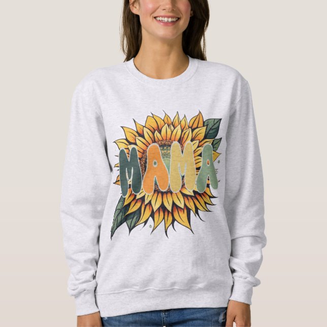 MAMA Sunflower T Shirt (Framsida)