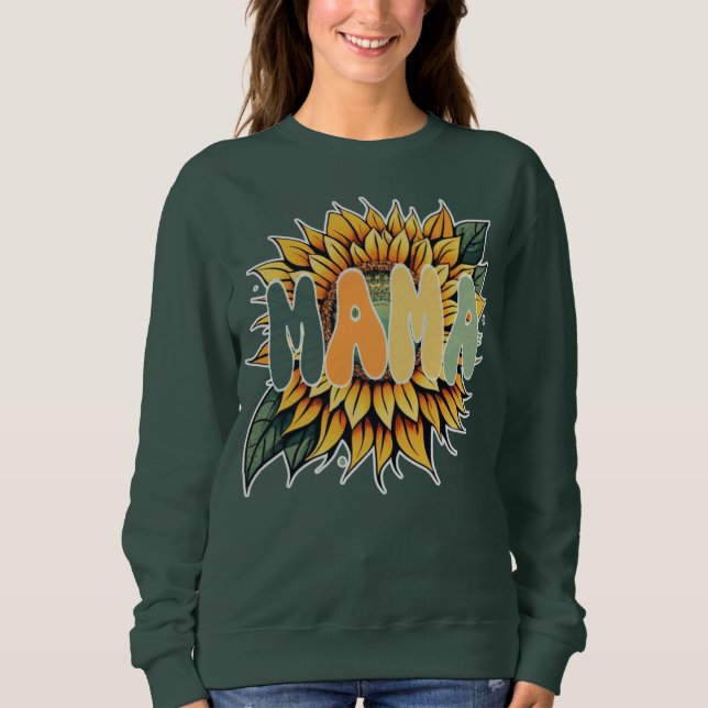 MAMA Sunflower T Shirt (Framsida)