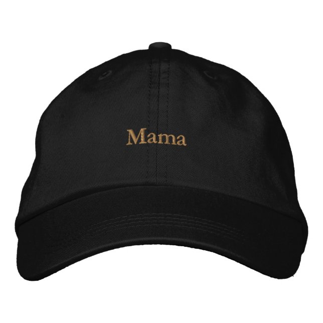 Mama Textad Tryckt Mom Keps Sisal text färg Hatt (Framsida)