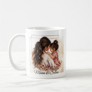 Mama & Tochter Tasse - Mit Wunschname Kaffemugg