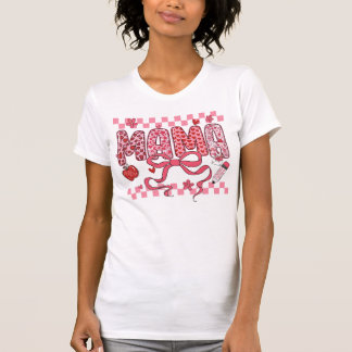 Mama Valentine Teacher PNG T Shirt