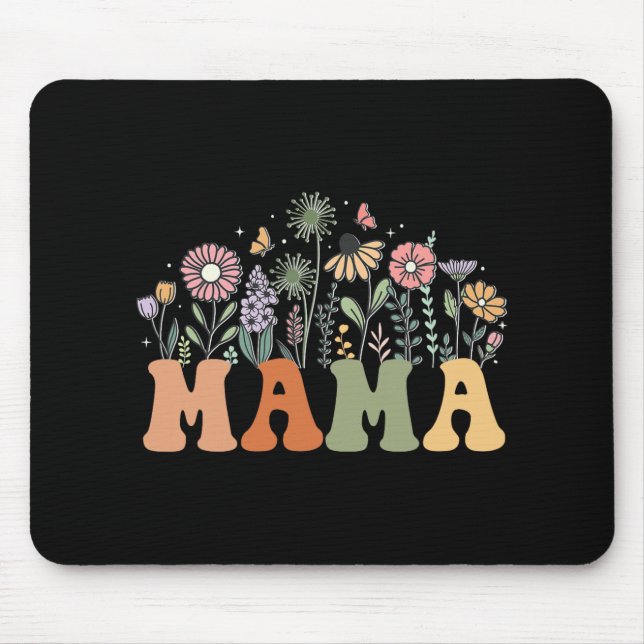 Mama Wildflower Floral Birthday Baby Shower New Ma Musmatta (Framsidan)