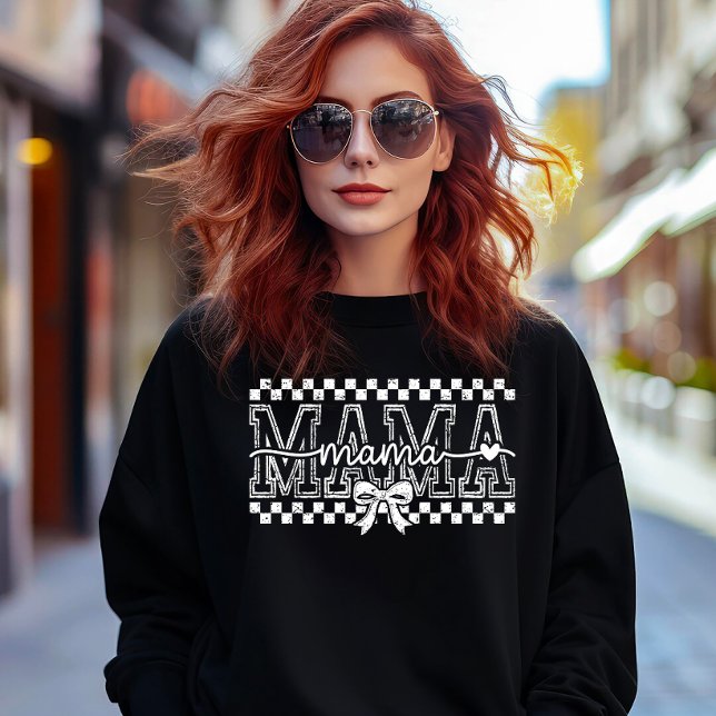 MAMA with Checks and a Bow T Shirt (Skapare uppladdad)