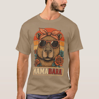Mamabara Capybara Mother boy T Shirt