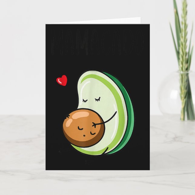 Mamacado Avocado Gravid Mamma Graviditet Avo  Kort (Framsida)